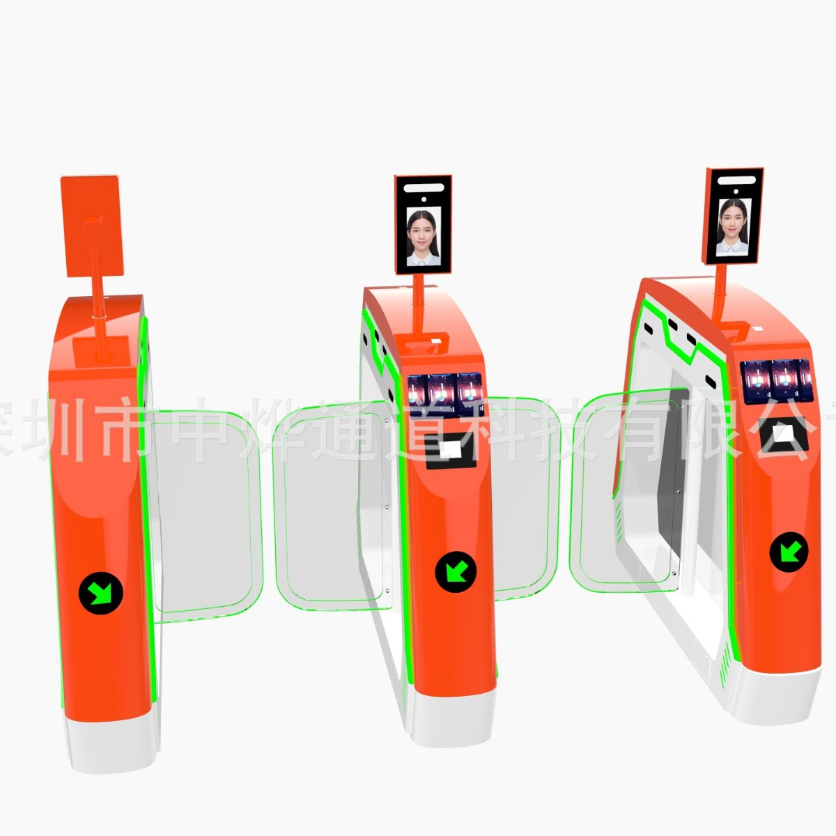 影院演唱会票务ZY-M203烤漆闸机 影院闸机   电影院检票机