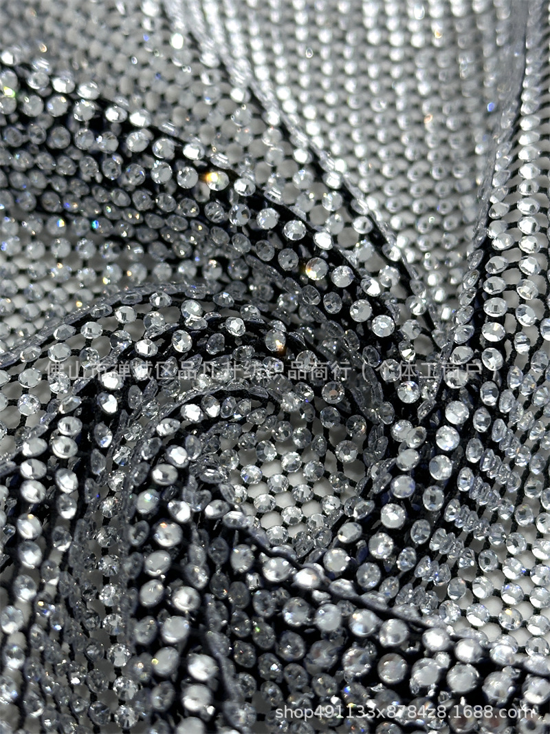 Fabricante suministro de alta densidad de tela de diamantes de moda de fiesta de baile vestido de noche tela de moda image 17