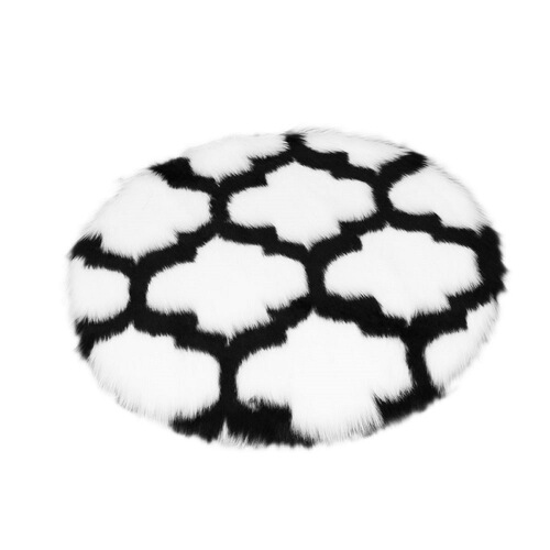 Simple round carpet bedroom living room bedside hanging basket hanging chair computer chair hairy cute girl photo taking floor mat