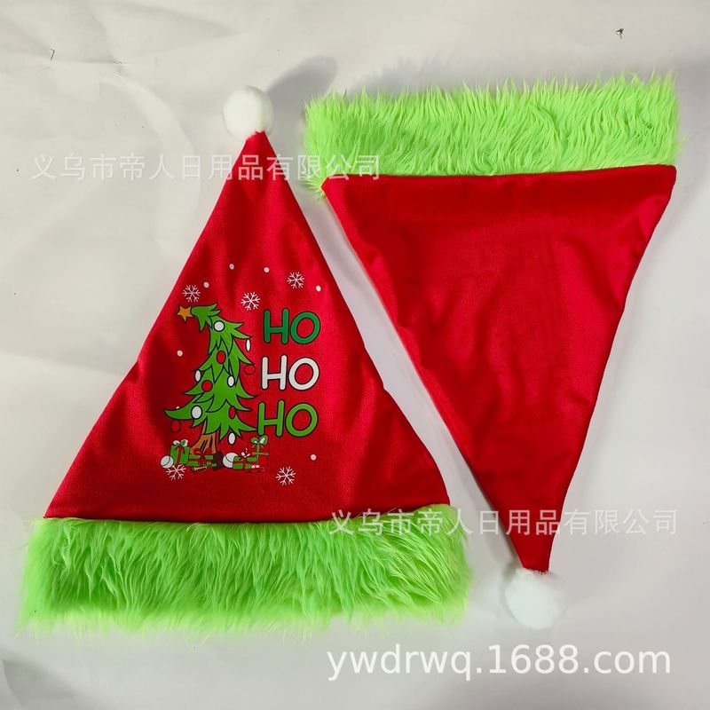 新しいクリスマス帽子国境を越えたアマゾンクリスマス装飾品帽子子供クリスマスプレゼントのぬいぐるみ帽子メーカー|undefined