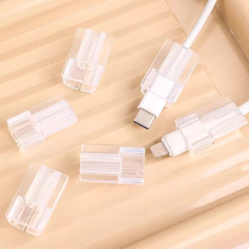 Android に適した通常の正方形素材のワイヤーバイト USB/Type-c データケーブル破損防止保護ケーブルクリップ卸売|undefined