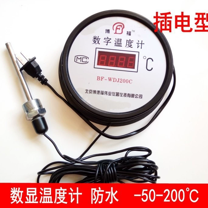 Термометр промышленного боилера электронный цифровой с точностью водоустойчивой ванной комнаты фермы холодильных установок зонда высокой