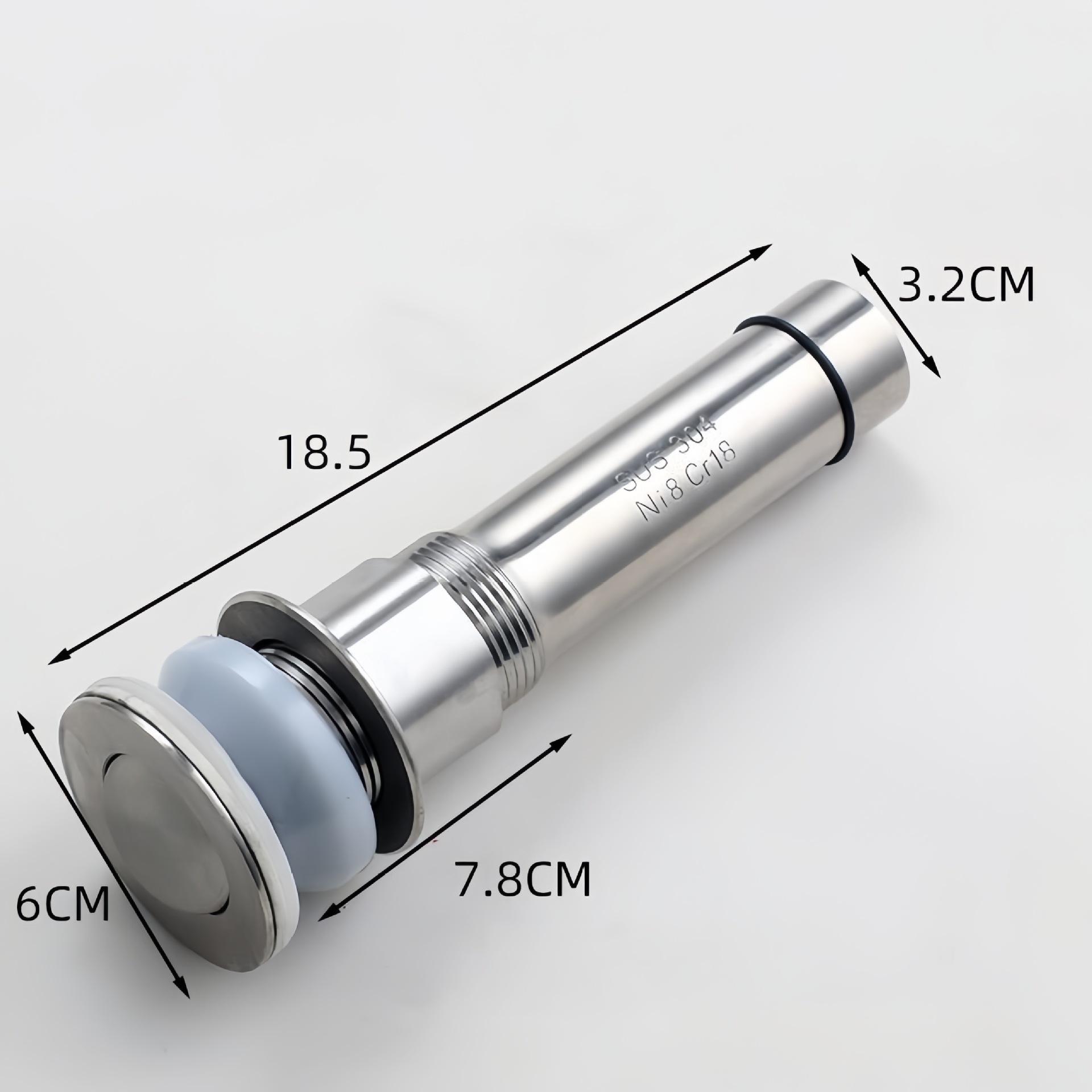 Escurridor cuenca lavabo escurridor 304 Flip Acero inoxidable escurridor downcomer