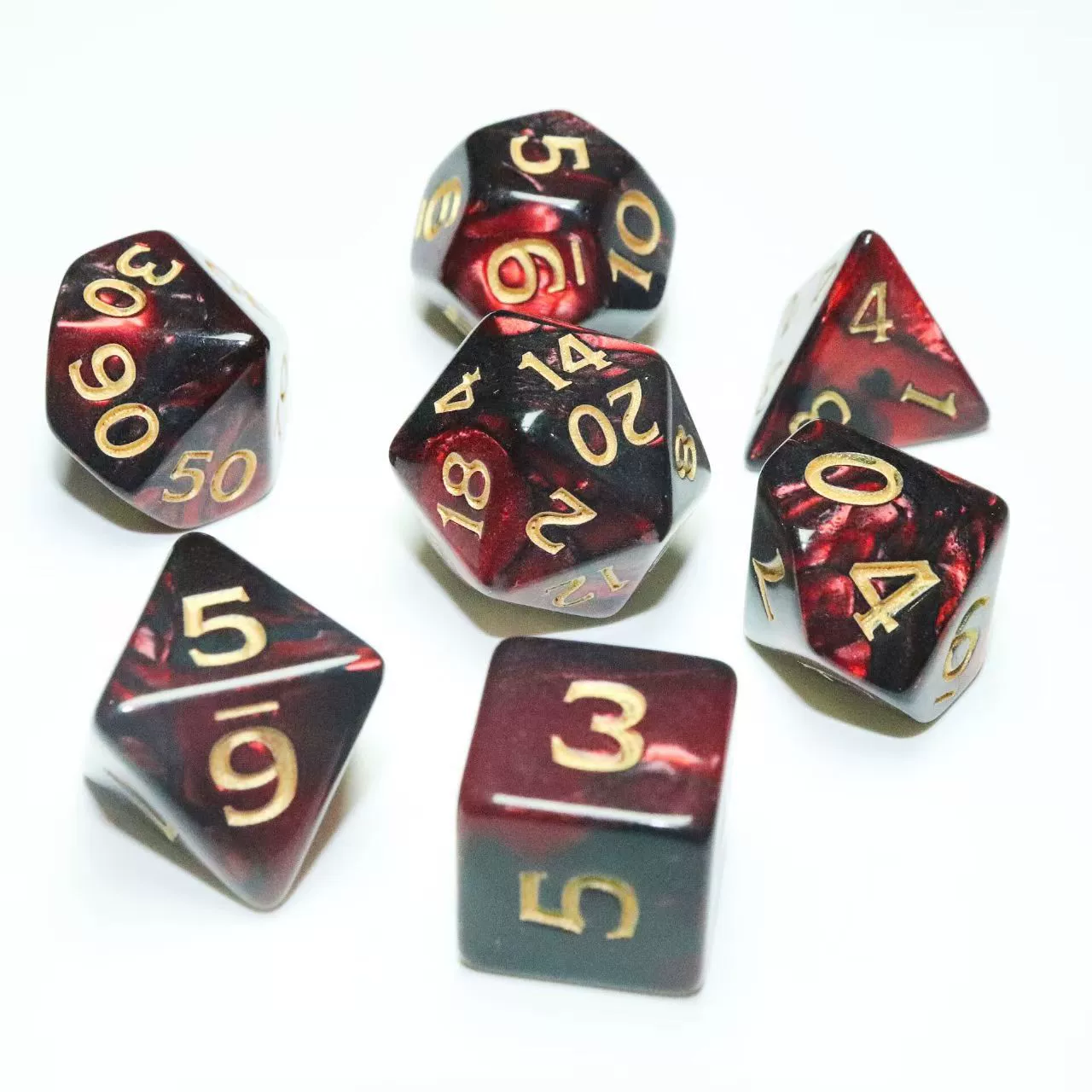 Amazon экспортный трансграничный TRPG многосторонний комбинированный набор кубиков двухцветный стол Dungeons and Dragons