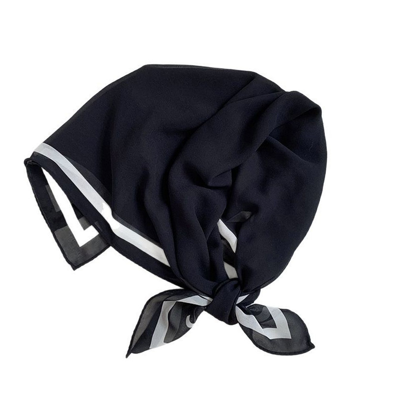 Bufanda de seda para mujer, bufanda cuadrada, sensación de alta calidad, bufanda de seda de imitación de primavera y verano, bufanda de moda, todo fósforo, diadema, cinturón decorativo