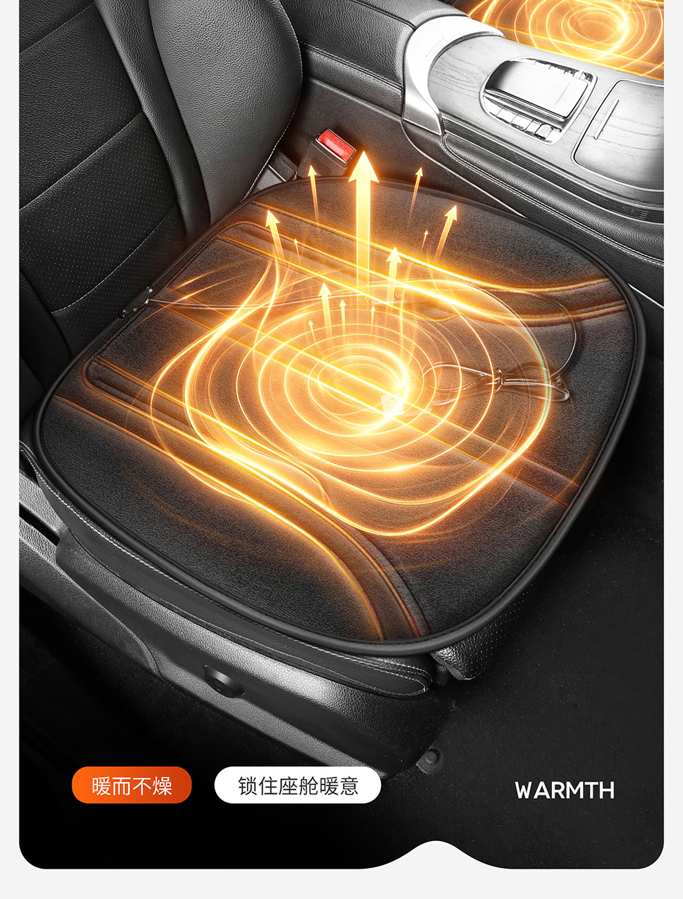 New Winter Car Heated Seat Cushion 5V Electric Heated Seat Cushion Universal for Car and Home Use Quick Heating Square Cushion USB Version