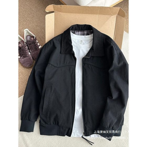 Detroit Crock Jacket Men's Spring Trendy Brand Loose Casual Lel Aviator Jacket Top