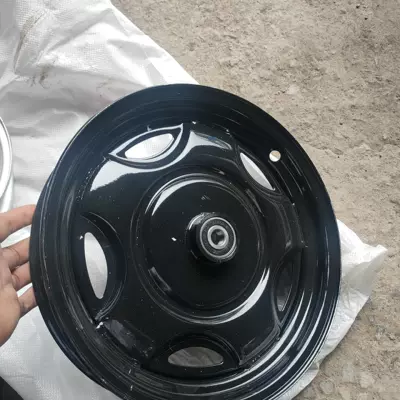 four-hole five-hole — Motorcycle wheel hub - 375-12-front-wheel-steel-ring-order-contact-customer-service-black