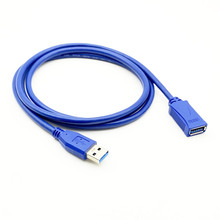 纯铜usb3.0延长线1.5M3米A/F公对母USB电脑键盘鼠标U盘数据加长线