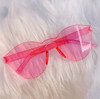 Hong Kong Wind Peach Powder Holidays Chic is white and cute self -reserved round female sunglasses retro Korean version of glasses net red