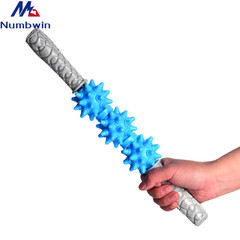 Hardness 3 ball massage stick yoga relaxation muscle massage roller fitness gear massager plantar wheel fascia stick