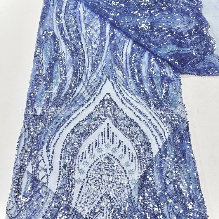 Original de alta definición sexy vestido de boda vestido de noche tela spot comercio exterior transfronterizo segunda tela bordada completa