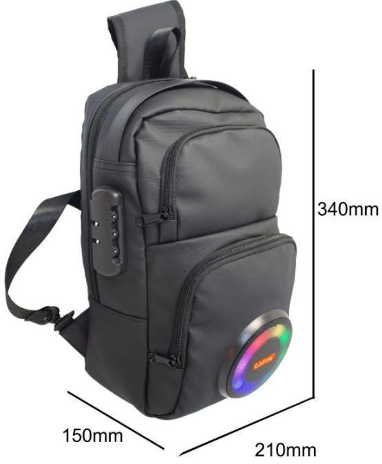 多機能 Bluetooth スピーカーバックパック屋外ポータブル電源銀行登山フィールド長期耐久性 LED ハンドバッグオーディオ|undefined