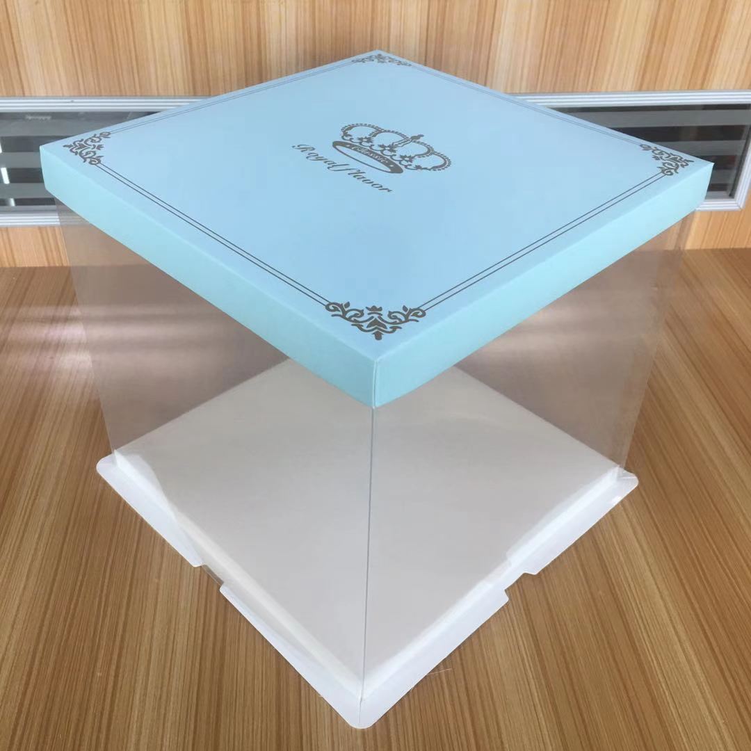 东莞厂家供应透明蛋糕盒芭比盒 8寸10寸12寸加高蛋糕盒现货批发