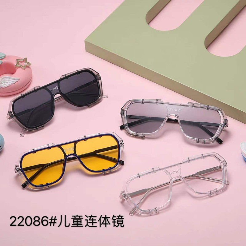 Children's Sunglasses 2023 New Style Personality Large Frame Baby Onesie Sunglasses Internet Live Streaming for Both Boys and Girls Sun Protection Sunglasses