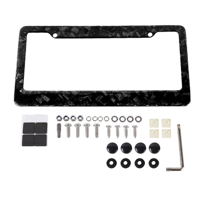 Carbon Decorative Frame Dropshipping, License plate holder/license plate holder - btd047-2-hole-forged-carbon-fiber