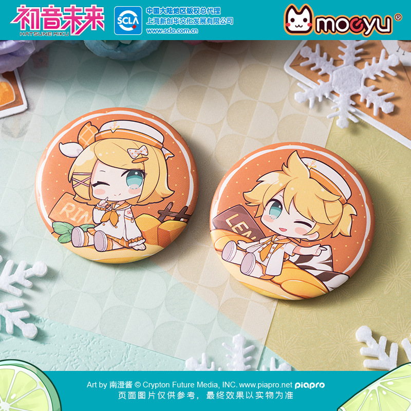 moeyu 初音未來 水果蛋糕 馬口鐵徽章 中盒（8枚含雙隱藏）