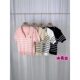 Little Beauty 2024 Vintage Pony Embroidered Striped V-neck Short-sleeved Sweater Summer Korean-style Contrast Color Half-sleeved Sweater