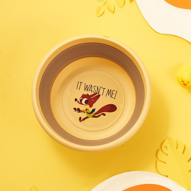 Zootopia household foldable basin children's face wash pp foot basin plastic basin