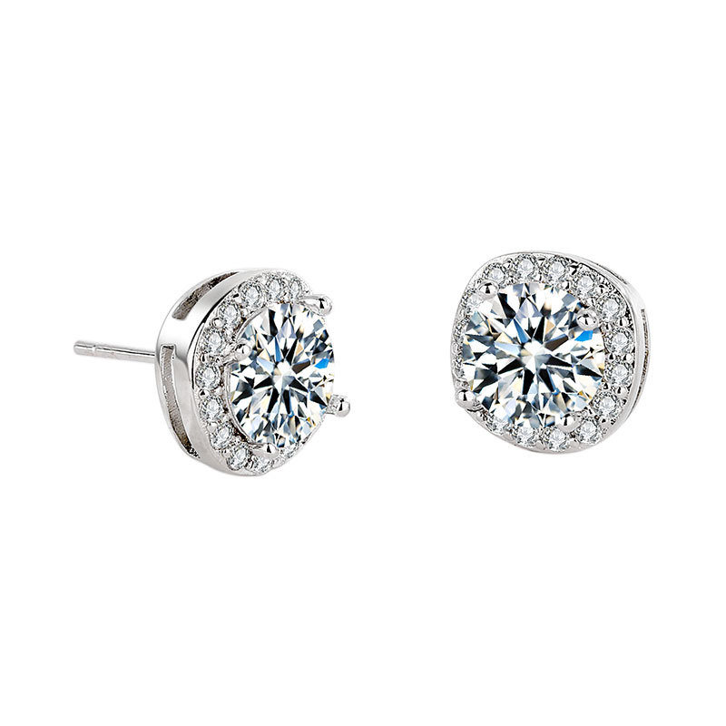Zircone Klip Ohrringe Für Damen Mit Diamantbesatz Elegant_voghion.com