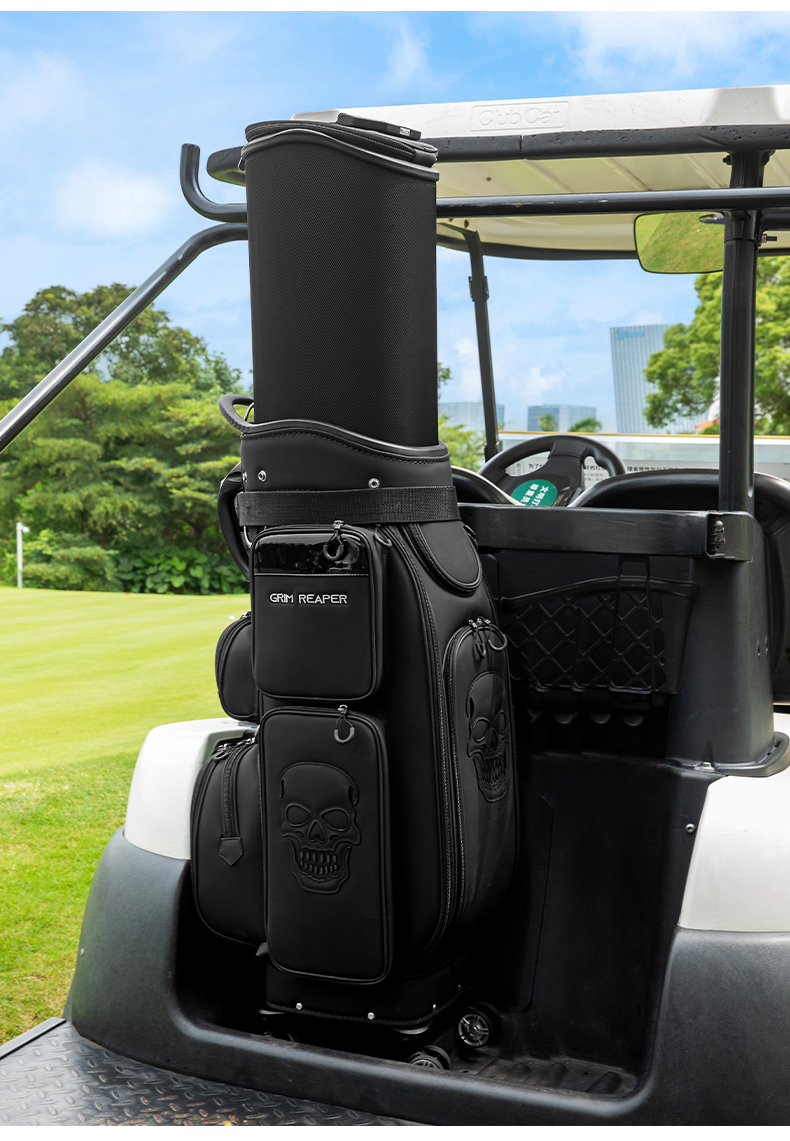 Túi golf PGM vỏ cứng co giãn, bốn bánh xoay 360 độ, ký gửi hàng không — Túi golf đen【Vỏ cứng co giãn/Đựng gậy ngược/Ký gửi hàng không/Bánh xe xoay】QB194 chi tiết 9