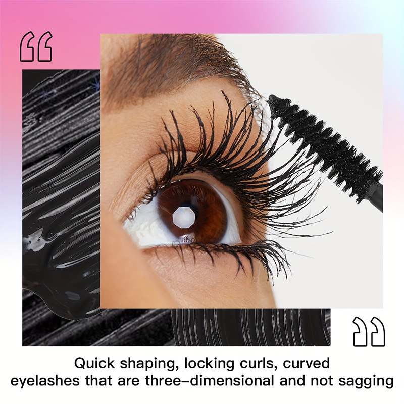 Rímel de punto transfronterizo de USHAS europeo y americano, rizado, grueso, duradero, impermeable, a prueba de sudor, largo y no fácil de manchar UC034