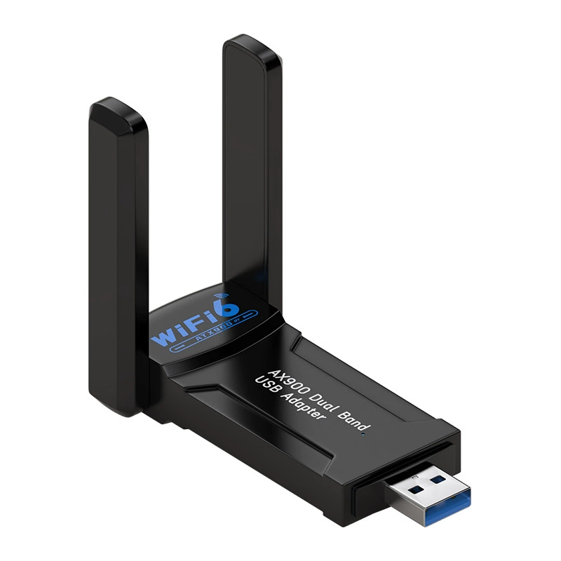 Адаптер беспроводной сети AX900M с Wi-Fi 6 двухдиапазонный 5G без драйверов, USB для компьютера, Bluetooth 5.3