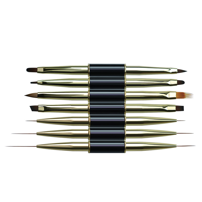 Herramienta de pincel de uñas de fototerapia gel fila pluma tallada cristal trazo flor dibujo línea pintura pluma serrado pluma flor