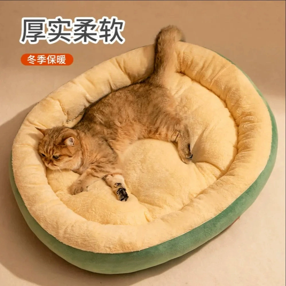 Зимний коврик для питомника простой овальный зеленый питомник для кошек