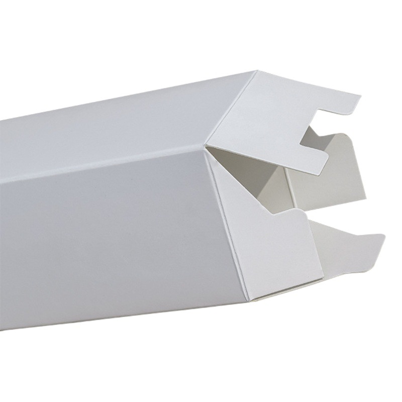 Caja blanca rectangular universal Spot Caja de papel de tarjeta blanca neutra Caja de papel de embalaje en blanco plegable Caja de papel de impresión de cargador Caja de color