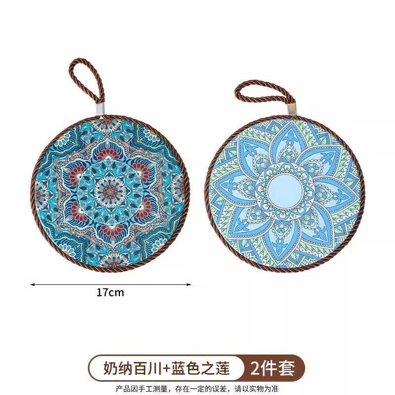 复古隔热垫耐高温砂锅防烫垫珐琅锅垫子陶瓷新中式餐桌防滑餐盘垫|undefined
