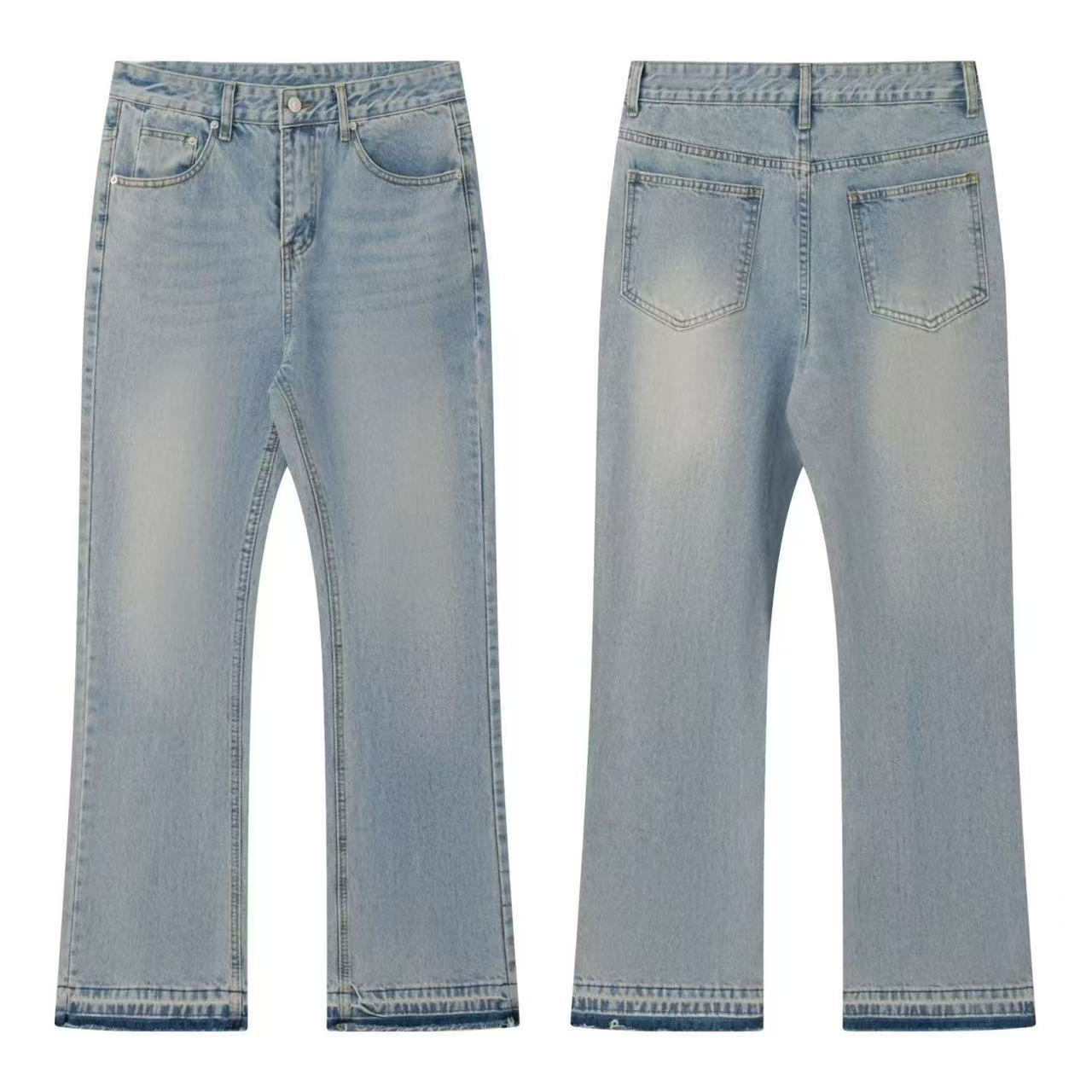 Jeans de Mezclilla para Hombre Modelo 507, Mezclilla de Algodón, Efecto Lavado, para Uso Diario