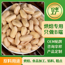 烘焙脱皮花生仁500g厂家花生米大颗粒批发原味坚果牛扎糖新鲜原料