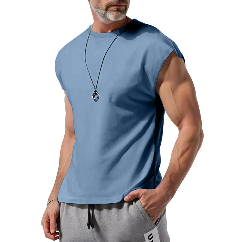 Playera sin Mangas Deportiva para Hombre de Poliéster, Secado Rápido, Transpirable, para Uso Casual image 15