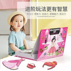 Fun Brain-Teasing 3D Stereo Dress-Up Magnetic Puzzle Toy for Young Students Early Education Dual-Purpose Scratchable Puzzle