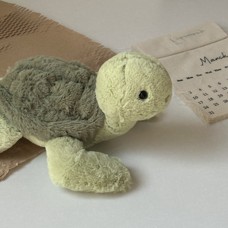 Crema transfronteriza tortuga muñeca juguetes de peluche almohada de tortuga animación muñecas adornos muñecas mujeres