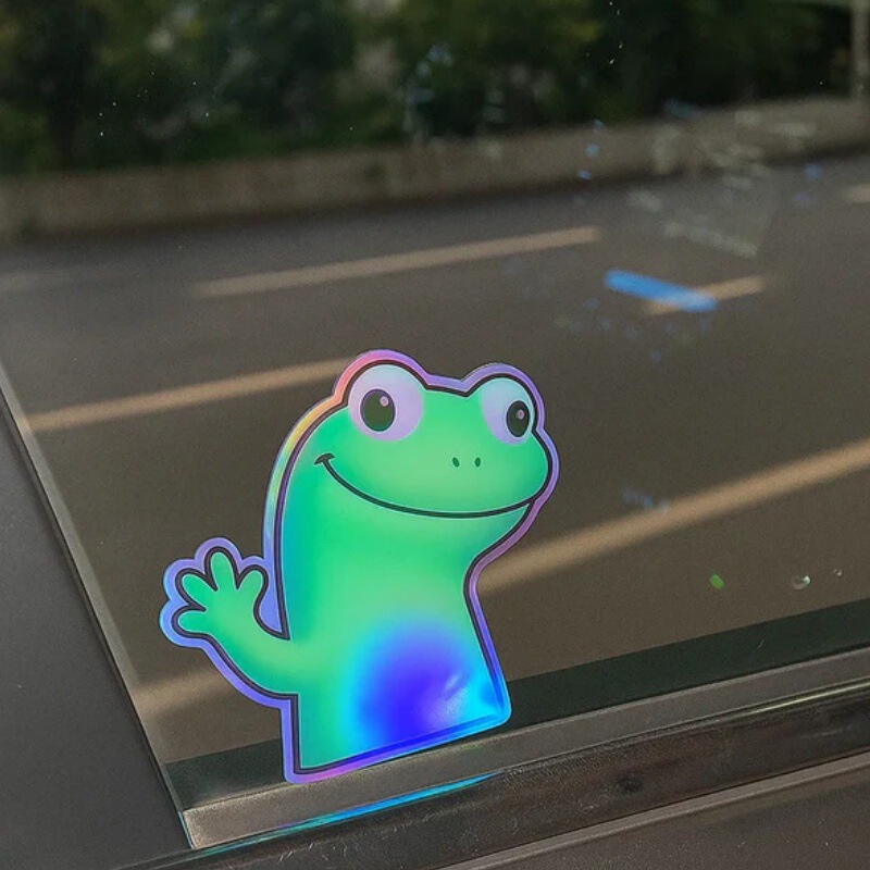 跨境新品 Colorful lizard stickers 彩色蜥蜴贴纸防水装饰贴纸|undefined