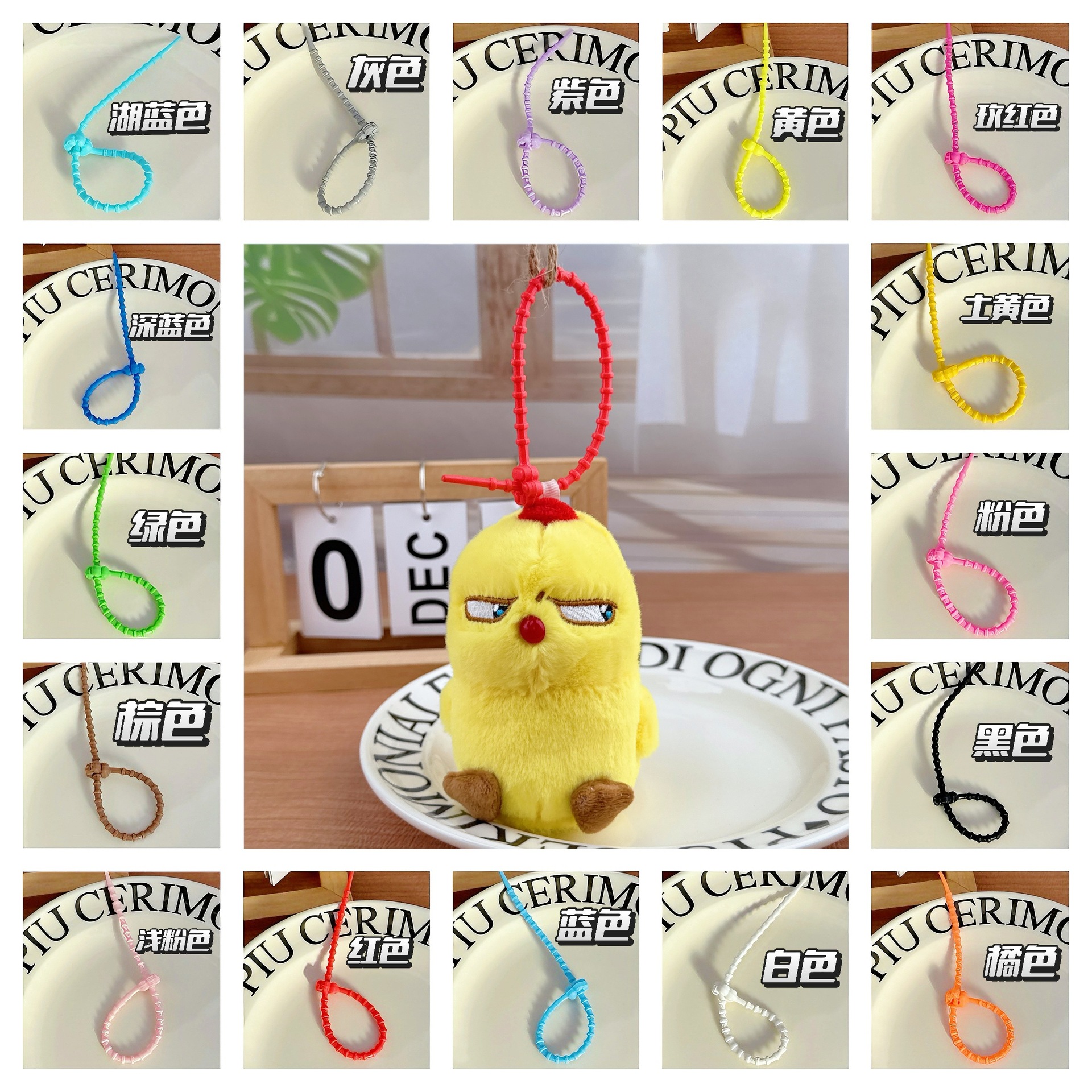 Llavero de peluche de pollito chillón, suave y adorable, muñeco de trapo, venta al por mayor de fábrica, divertido y adorable