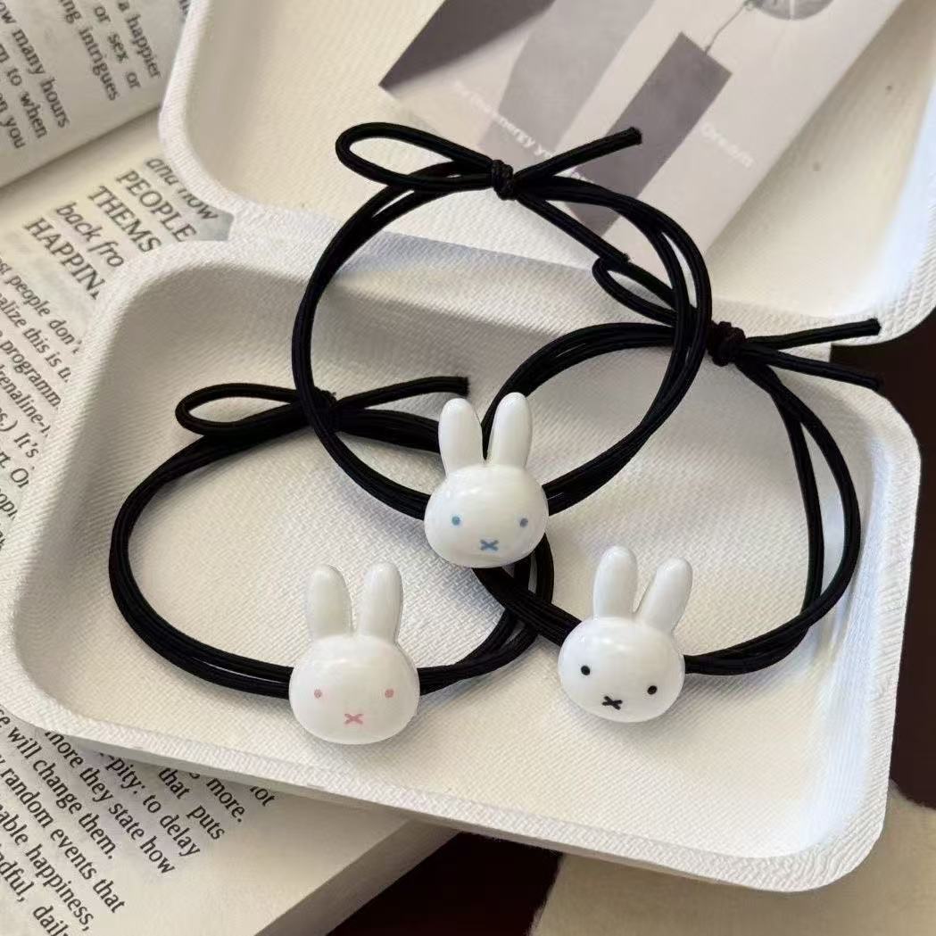 可爱米菲兔发绳卡通情侣闺蜜小皮筋甜美森系少女发圈超萌ins头绳
