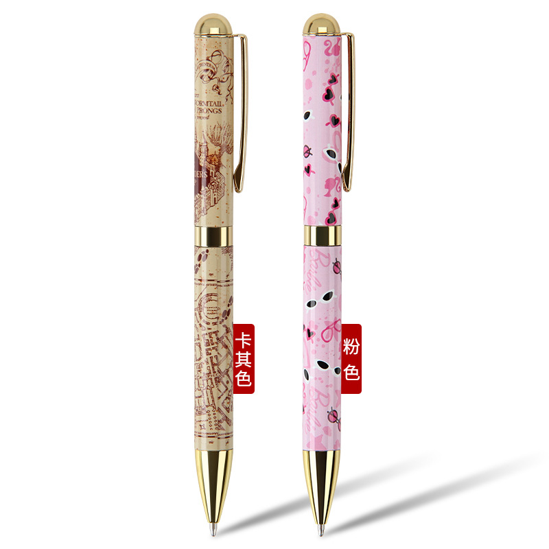 Bolígrafo giratorio aceitoso de metal 1,0, exportación de alta gama, publicidad, regalo de oficina, impresión y grabado de logotipo, bolígrafo personalizado de negocios