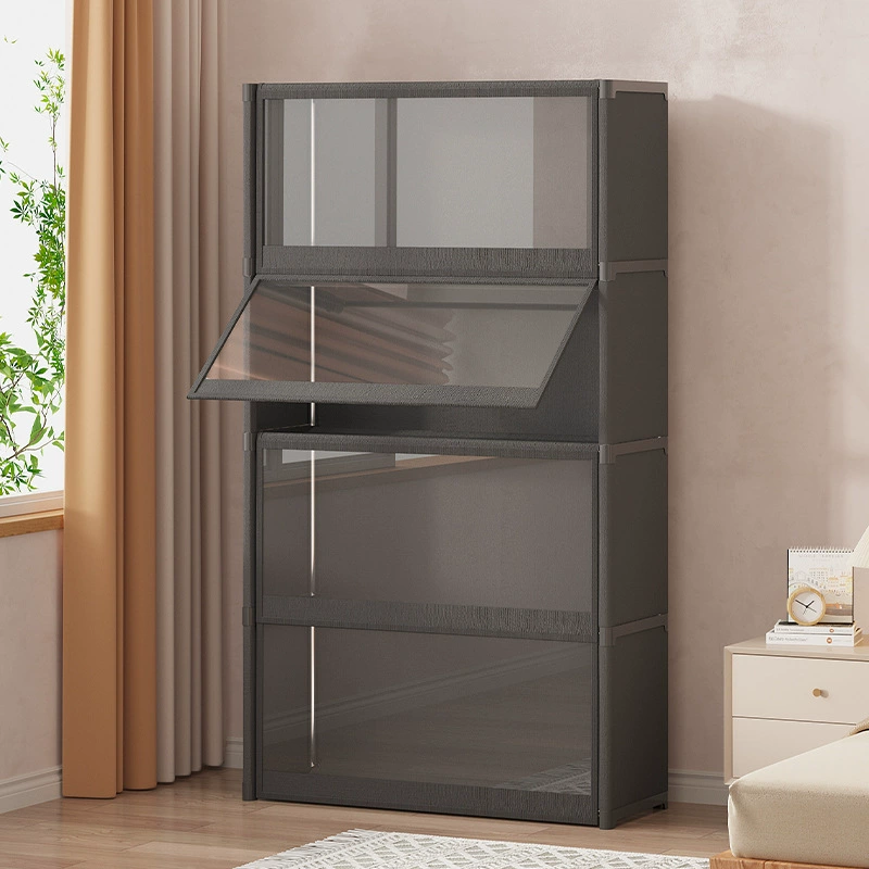 Домашняя книжная полка Простая многослойная стойка от пола до пола пылезащитный шкаф для хранения студенческого общежития книжный шкаф для гостиной