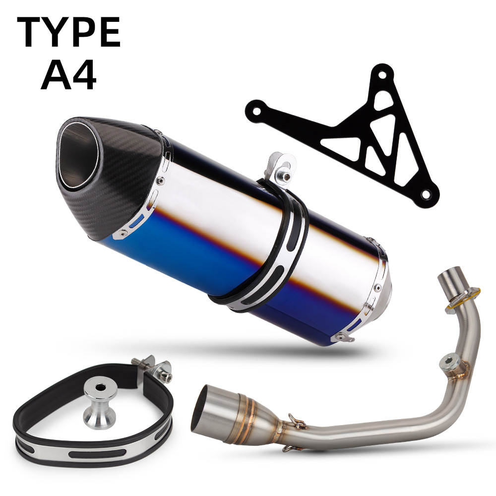 Motorcycle Exhaust Pipe Modification Vespa Sprint 150 Stainless Steel Front Section R77 Large Square 14-24