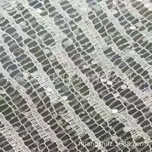 现货批发彩色水条纹网布撒粉圣诞服装装饰布料手工无弹工艺面料