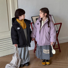 儿童冲锋衣棉服加厚2025秋冬新款男女童棉衣中大童户外加厚外套