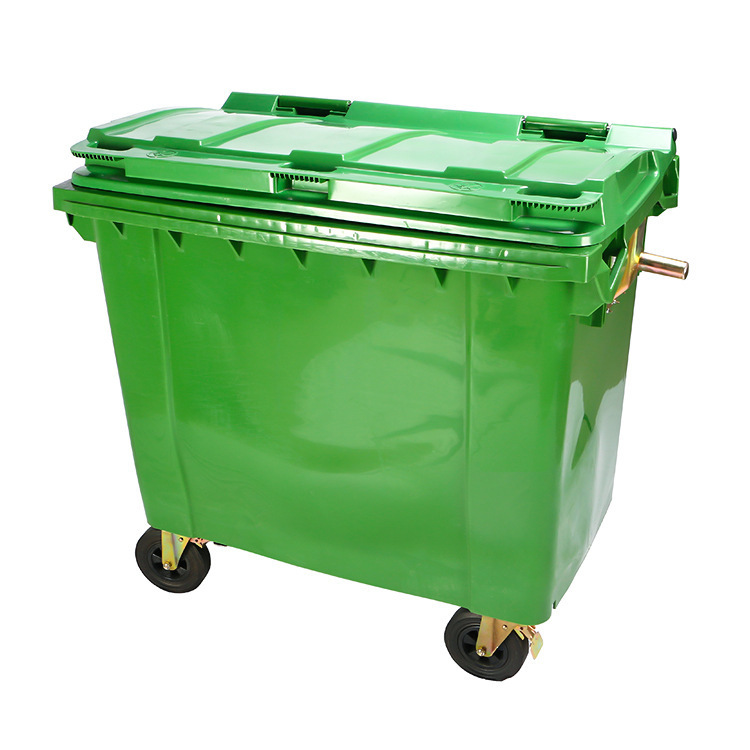 广东蓝天环卫垃圾桶可印刷清运车垃圾车城市环卫桶批发