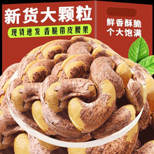 2025新货紫皮大腰果500g袋装盐焗味越南大号坚果年货干果零食批发