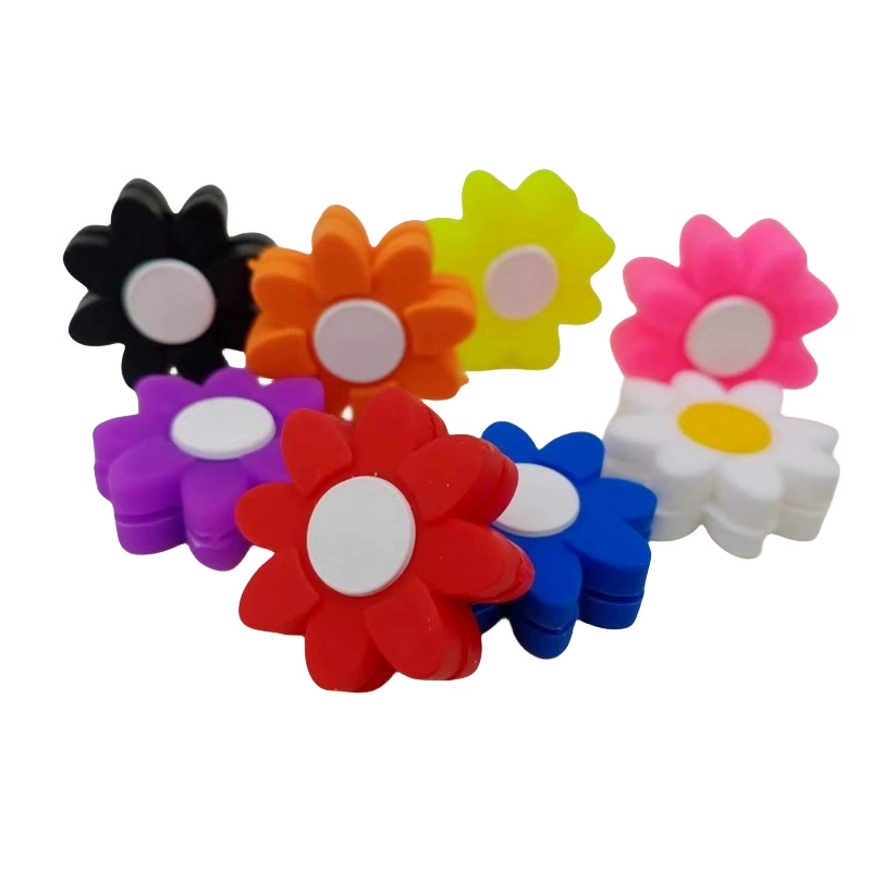 Теннисная ракетка мультфильм лепесток встроенный амортизатор теннисные аксессуары силиконовый амортизатор настенный ракетка Амортизатор