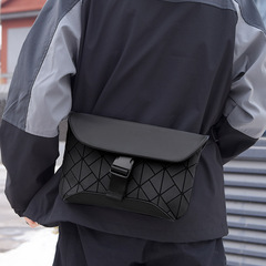 菱格斜挎包設計感時尚潮流小包男包小方包韓版新款單肩包潮
