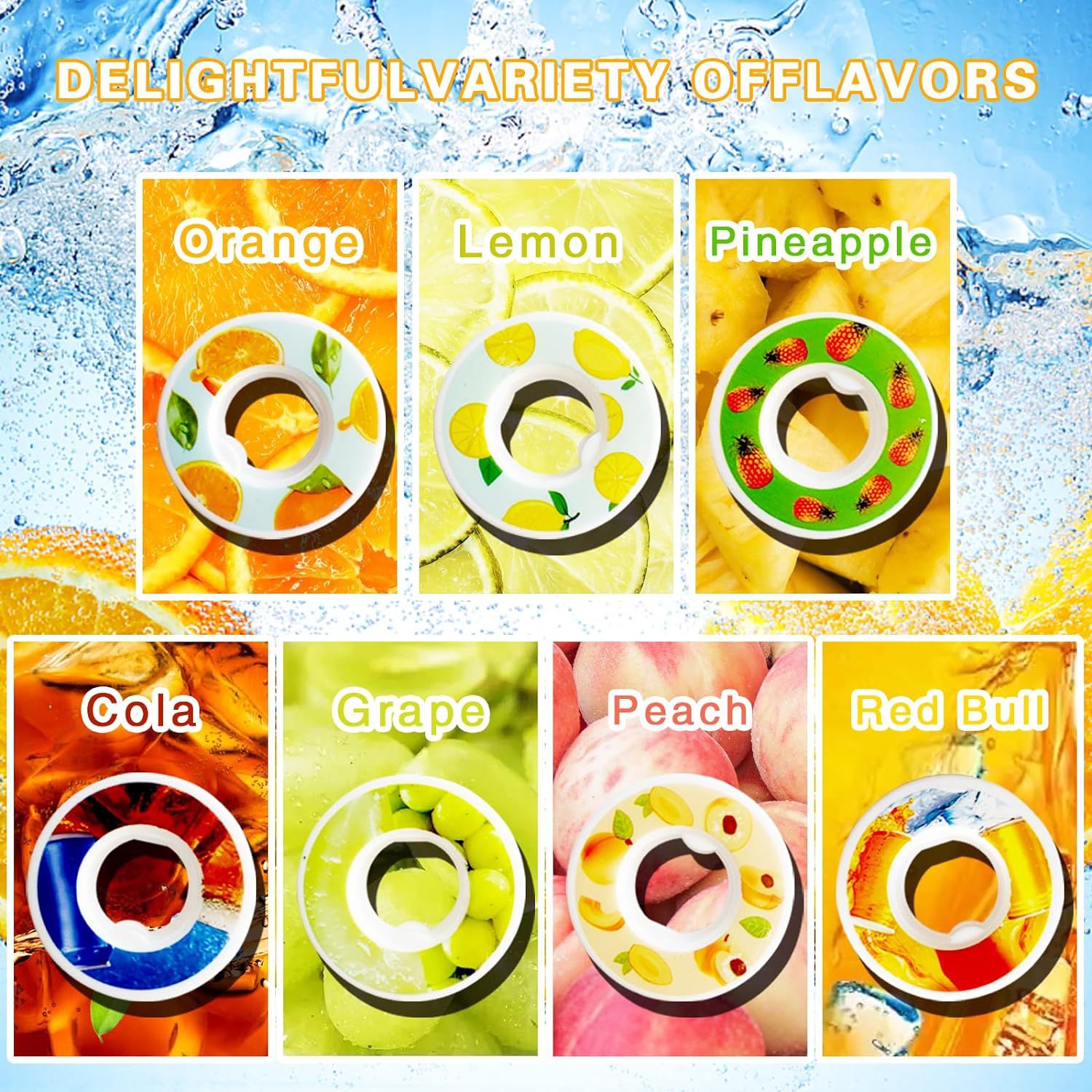 Venta caliente transfronteriza 0 azúcar 0 tarjeta taza de sabor fruta anillo de diversión botella de agua tritan taza de agua deportiva artefacto de agua