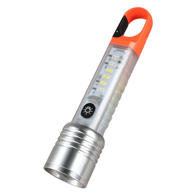 Linterna de luz fuerte al aire libre linterna de camping al aire libre LED DE EMERGENCIA multifunción luz de trabajo de largo alcance iluminación de luz lateral